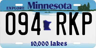 MN license plate 094RKP