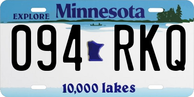 MN license plate 094RKQ