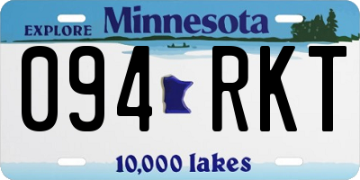 MN license plate 094RKT