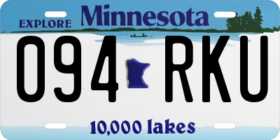 MN license plate 094RKU