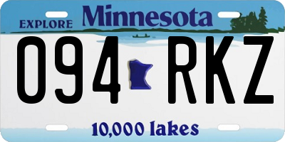 MN license plate 094RKZ