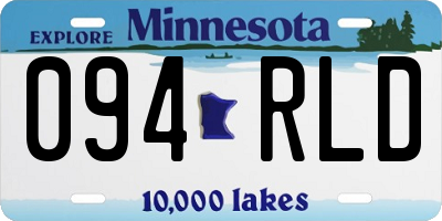 MN license plate 094RLD