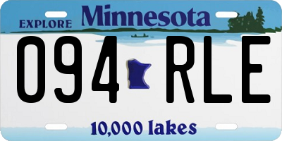 MN license plate 094RLE