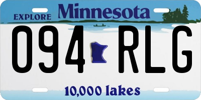 MN license plate 094RLG
