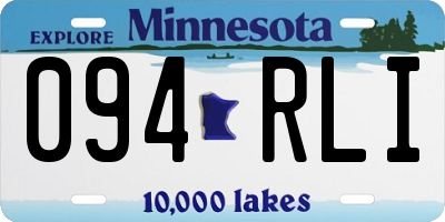 MN license plate 094RLI