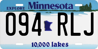 MN license plate 094RLJ