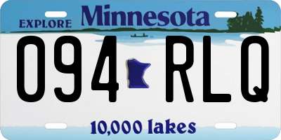 MN license plate 094RLQ