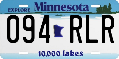 MN license plate 094RLR