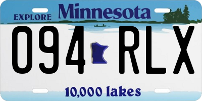 MN license plate 094RLX