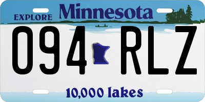 MN license plate 094RLZ
