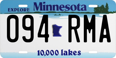 MN license plate 094RMA