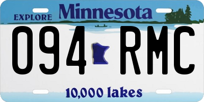MN license plate 094RMC