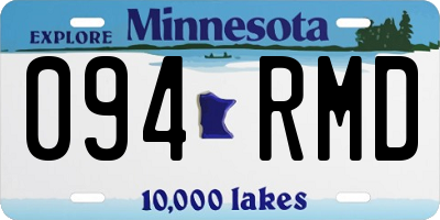 MN license plate 094RMD