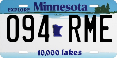 MN license plate 094RME