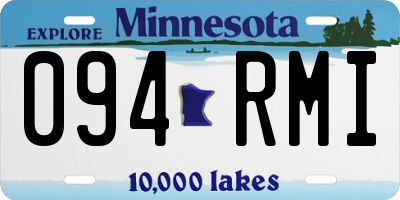 MN license plate 094RMI
