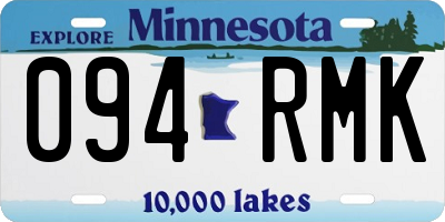 MN license plate 094RMK