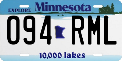 MN license plate 094RML
