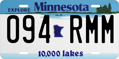 MN license plate 094RMM
