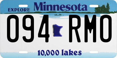 MN license plate 094RMO