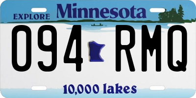 MN license plate 094RMQ