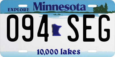 MN license plate 094SEG