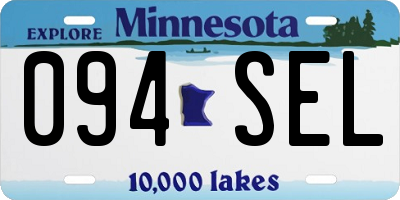 MN license plate 094SEL