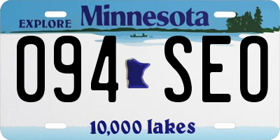 MN license plate 094SEO