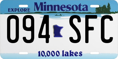 MN license plate 094SFC