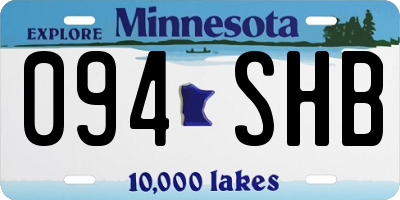 MN license plate 094SHB