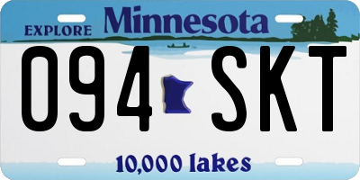 MN license plate 094SKT