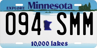MN license plate 094SMM
