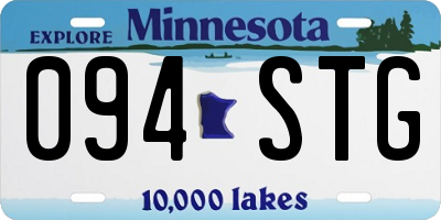 MN license plate 094STG