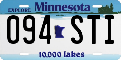 MN license plate 094STI