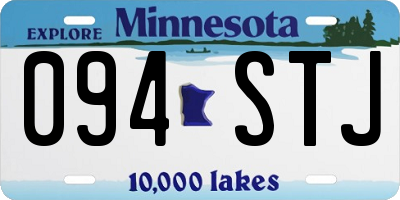 MN license plate 094STJ
