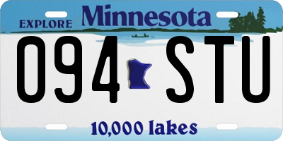 MN license plate 094STU