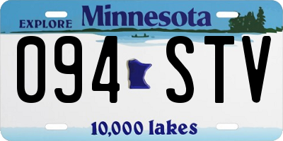 MN license plate 094STV