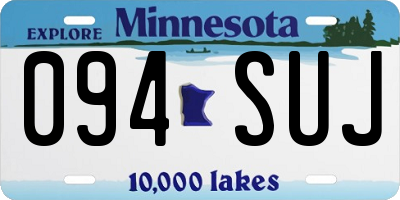 MN license plate 094SUJ