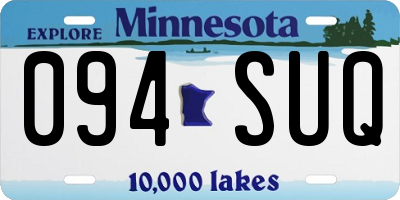 MN license plate 094SUQ