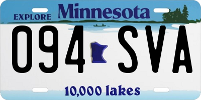 MN license plate 094SVA
