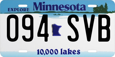 MN license plate 094SVB