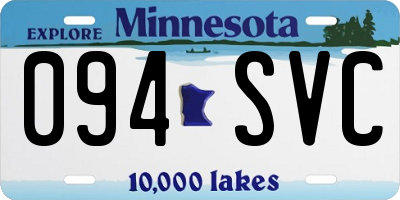MN license plate 094SVC