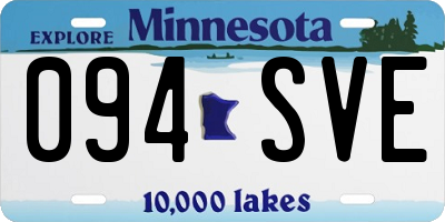 MN license plate 094SVE