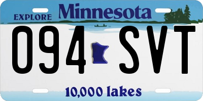 MN license plate 094SVT