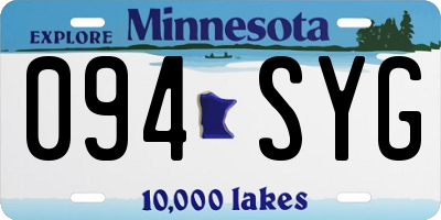 MN license plate 094SYG