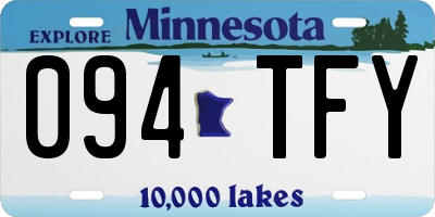 MN license plate 094TFY