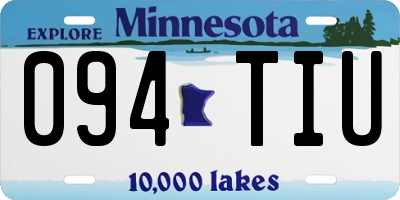 MN license plate 094TIU