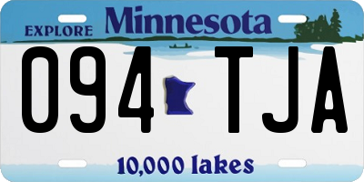 MN license plate 094TJA