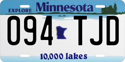 MN license plate 094TJD