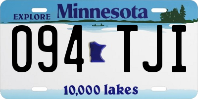 MN license plate 094TJI