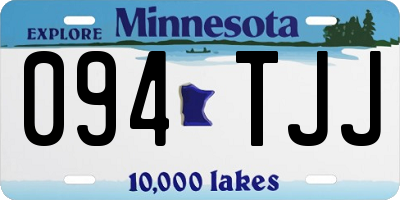 MN license plate 094TJJ